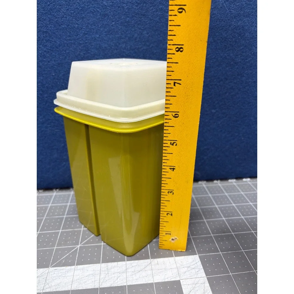 Tupperware Pickle Lifter Avocado Green 1330 3 Vintage Container Strainer Set